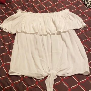 White off the shoulders top!